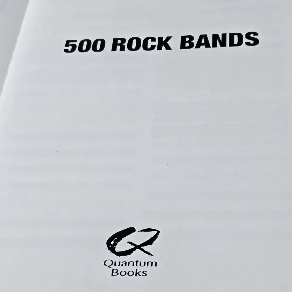 500 Rock Bands: A Line up of the 500 Best - Hardcover, by‎ Joanne Huffa - Good
